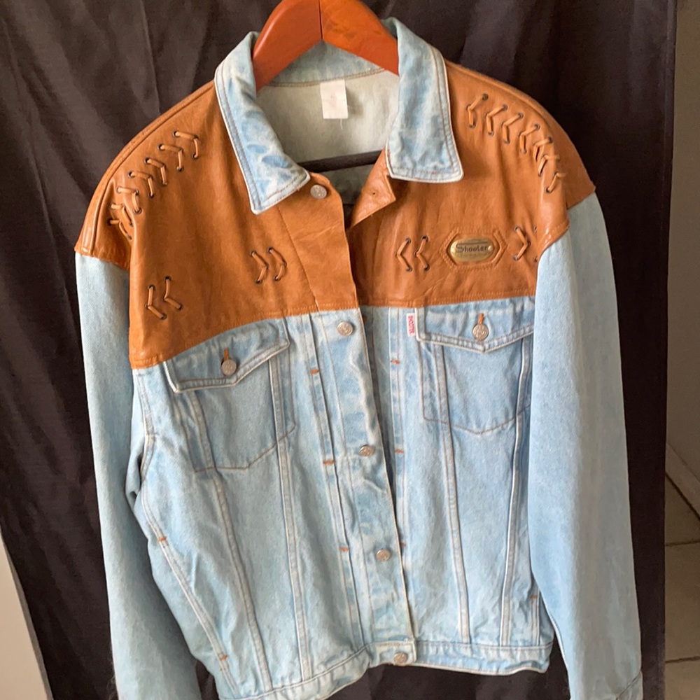 Shooter vintage denim jacket